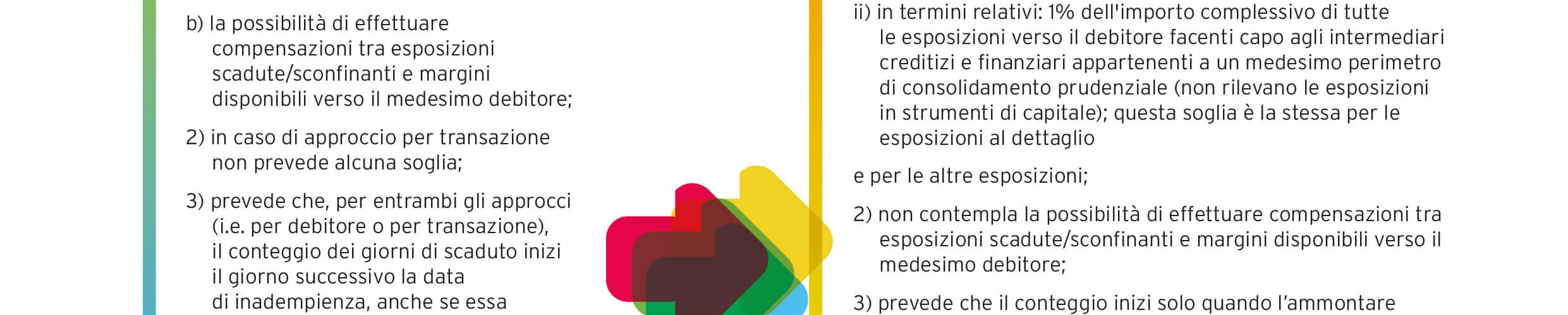 La centrale dei rischi e la nuova definizione di default.||||